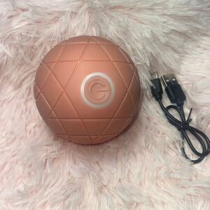 Coral Geometric Massage Ball with USB Cable